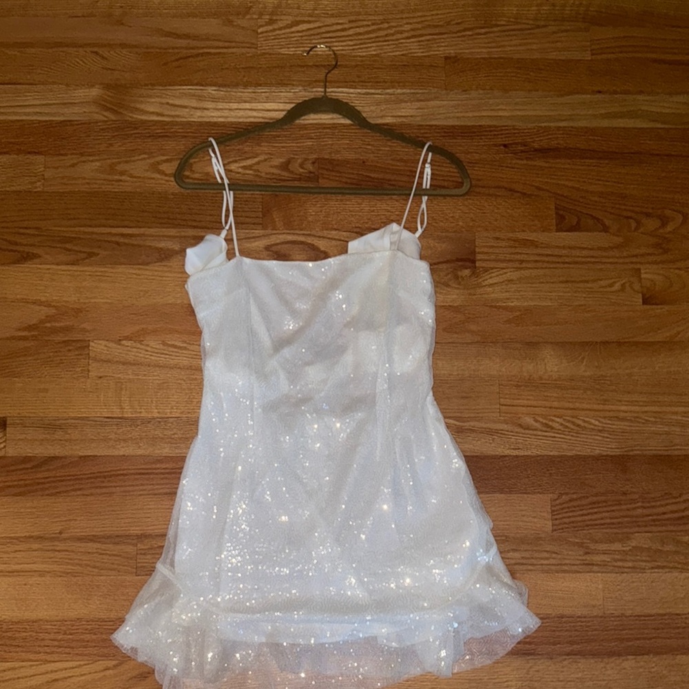 Lucy in the Sky White Mini Dress